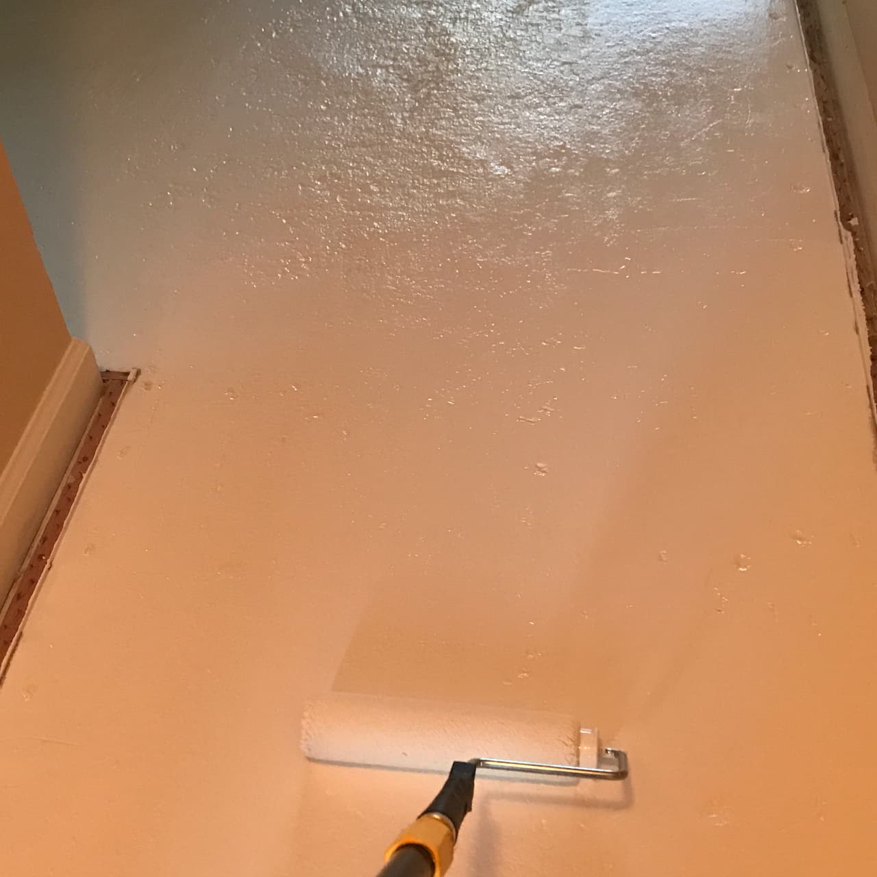 using a roller deodorant application