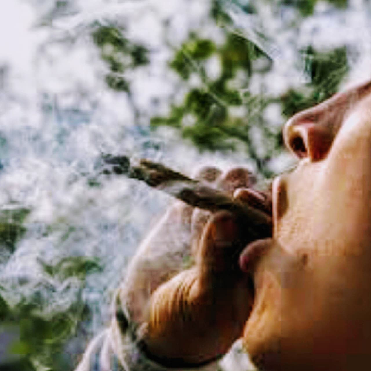 person smoking